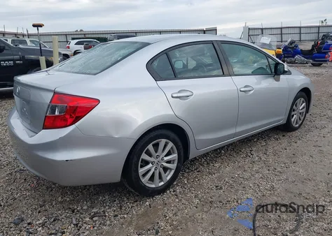 2012 Honda Civic Ex-L из США, поврежденный, VIN 2HGFB2F99CH503811
